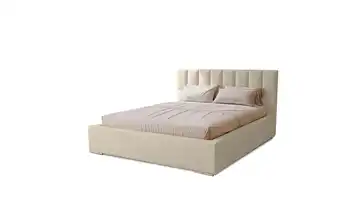 Polsterbett mit Stauraum Draven Beige 180x200 cm