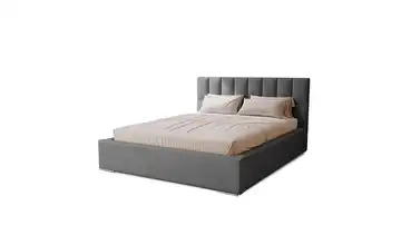 Polsterbett mit Stauraum Draven 200x200 cm Dunkelgrau