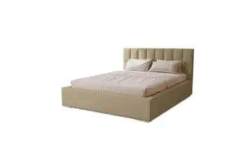 Polsterbett mit Stauraum Draven 140x200 cm Creme