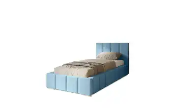 Polsterbett mit Stauraum Margate 80x200 cm Hellblau