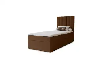 Boxbett mit Stauraum Nelia Braun 100x200 cm
