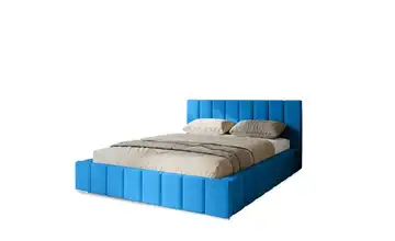Polsterbett mit Stauraum Margate 200x200 cm Blau