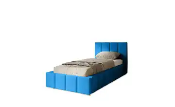 Polsterbett mit Stauraum Margate 100x200 cm Blau
