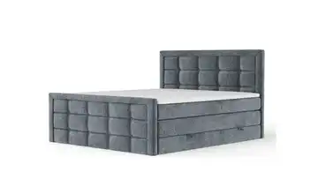 Boxspringbett mit Stauraum 202 cm 200x200 cm Grau