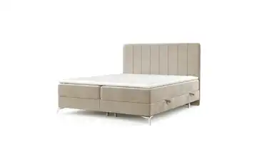 Boxspringbett mit Stauraum 202 cm 200x200 cm Beige
