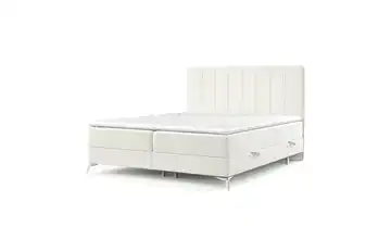 Boxspringbett mit Stauraum 202 cm 200x200 cm Creme