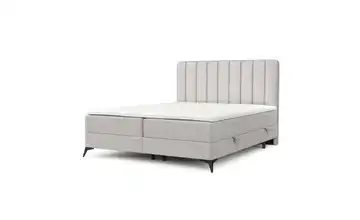 Boxspringbett mit Stauraum 162 cm 160x200 cm Hellgrau
