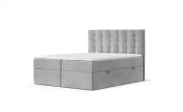 Boxspringbett mit Stauraum 182 cm 180x200 cm Grau