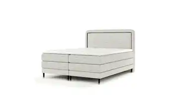 Boxspringbett 203 cm 200x200 cm Hellgrau