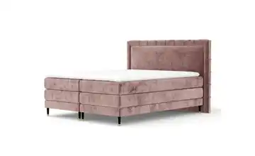 Boxspringbett 227 cm 200x200 cm Rosa