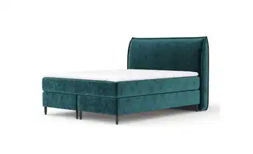 Boxspringbett 211 cm 200x200 cm Türkis/Petrol