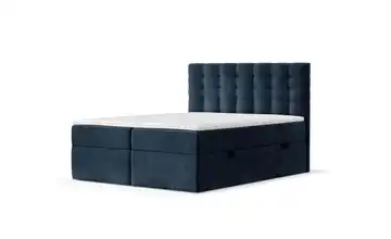 Boxspringbett mit Stauraum 182 cm 180x200 cm Blau