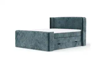 Boxspringbett mit Stauraum 198 cm 180x200 cm Blau