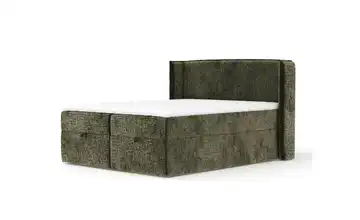 Boxspringbett mit Stauraum 218 cm 200x200 cm Olivgrün