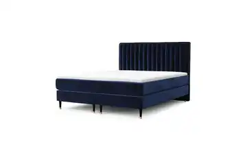 Boxspringbett 142 cm 140x200 cm Marineblau