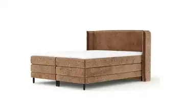 Boxspringbett 218 cm 200x200 cm Kupferfarben