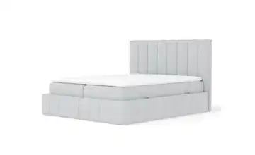 Boxspringbett mit Stauraum 205 cm 180x200 cm Hellgrau