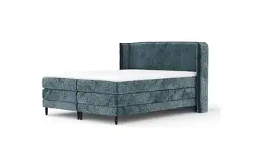 Boxspringbett 178 cm 160x200 cm Blau