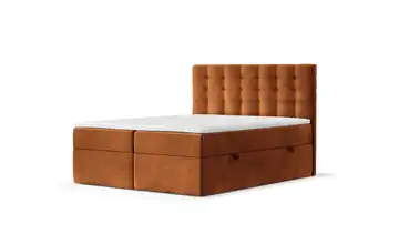 Boxspringbett mit Stauraum 142 cm 140x200 cm Kupferfarben