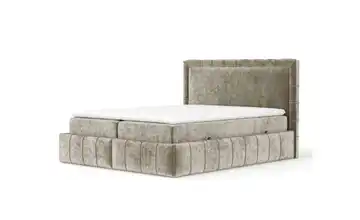 Boxspringbett mit Stauraum 187 cm 160x200 cm Beige
