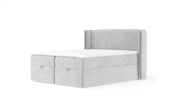 Boxspringbett mit Stauraum 158 cm 140x200 cm Hellgrau