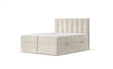 Boxspringbett mit Stauraum 162 cm 160x200 cm Beige