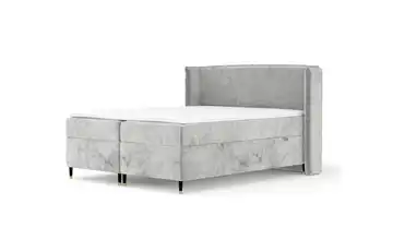 Boxspringbett mit Stauraum 178 cm 160x200 cm Hellgrau