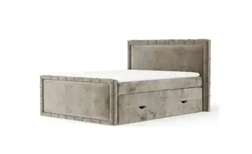 Boxspringbett mit Stauraum 187 cm 160x200 cm Beige