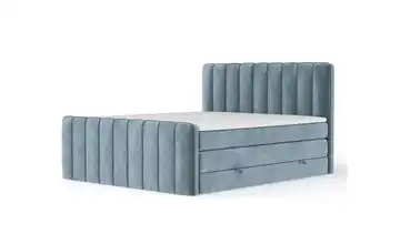 Boxspringbett mit Stauraum 164 cm 160x200 cm Blau