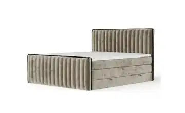 Boxspringbett mit Stauraum 164 cm 160x200 cm Beige