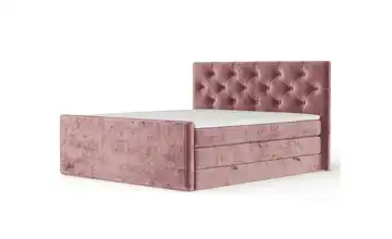 Boxspringbett mit Stauraum Rosa 162 cm 140x200 cm