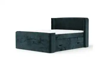 Boxspringbett mit Stauraum 218 cm 200x200 cm Türkis/Petrol