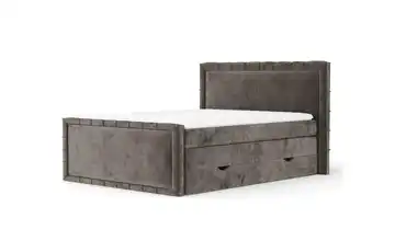 Boxspringbett mit Stauraum 187 cm 160x200 cm Braun