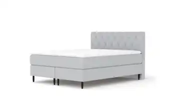 Boxspringbett 165 cm 160x200 cm Hellgrau