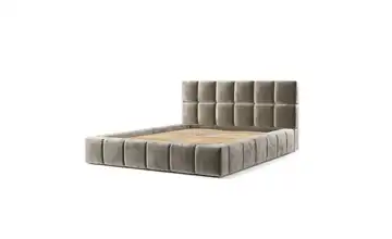 Polsterbett 117 cm 242 cm 200x200 cm Beige
