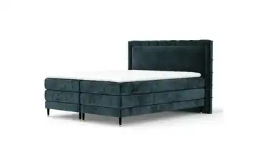 Boxspringbett 207 cm 180x200 cm Türkis/Petrol