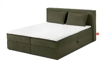 KONSIMO Boxbett 160 cm x 200 cm 165 cm 160x200 cm Olivgrün