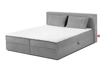KONSIMO Boxbett 180 cm x 200 cm 185 cm 180x200 cm Hellgrau