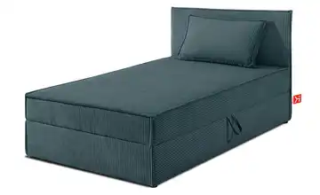 KONSIMO Boxbett 100 cm x 200 cm 105 cm 100x200 cm Blau