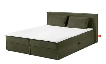 KONSIMO Boxbett 180 cm x 200 cm 185 cm 180x200 cm Olivgrün