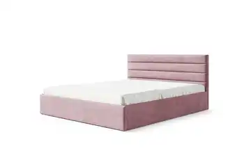 Polsterbett mit Bettkasten Bella 90x200 cm Rosa