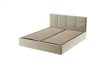 Polsterbett mit Bettkasten Gobi 200x200 cm Beige