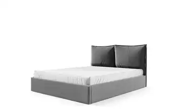 Polsterbett mit Bettkasten Glam Grau 120x200 cm