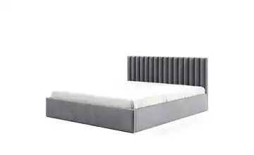 Polsterbett mit Bettkasten Fame 90x200 cm Grau