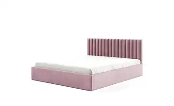 Polsterbett mit Bettkasten Fame 120x200 cm Rosa