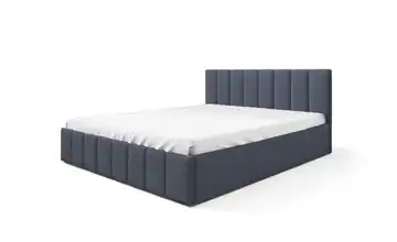 Polsterbett mit Bettkasten Eyla 120x200 cm Dunkelblau