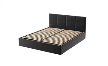 Polsterbett mit Bettkasten Gobi 180x200 cm Schwarz