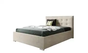 Polsterbett mit Bettkasten Play 120x200 cm Hellbeige