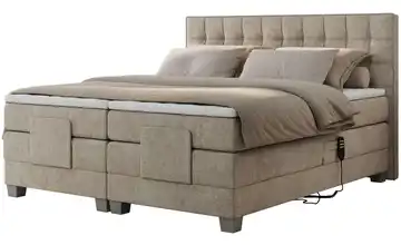 Motor Boxspringbett mit Bettkasten Elektro 140x200 cm H3 Beige