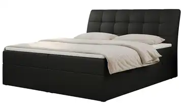 Boxbett mit Bettkasten Diegos H4 Kunstleder 180x200 cm Schwarz